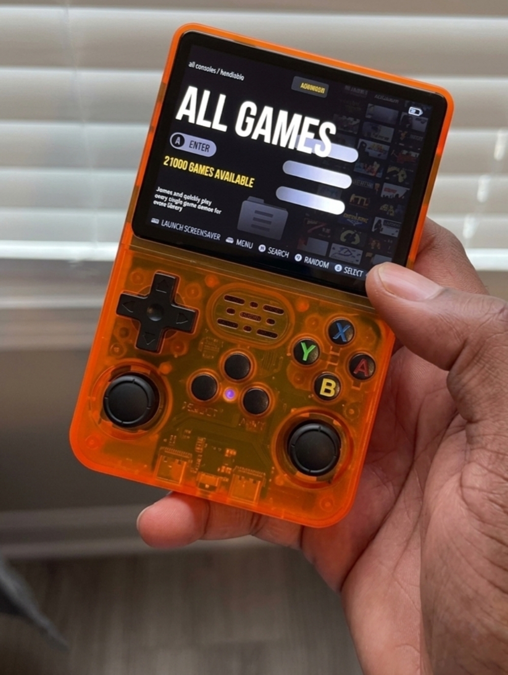 BRAND NEW R36S Atomic ORANGE 🧡 Retro Consol With Display